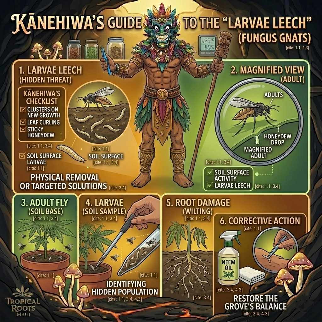 Kānehiwa's Guide to the Larvae Leech — Fungus Gnats identification