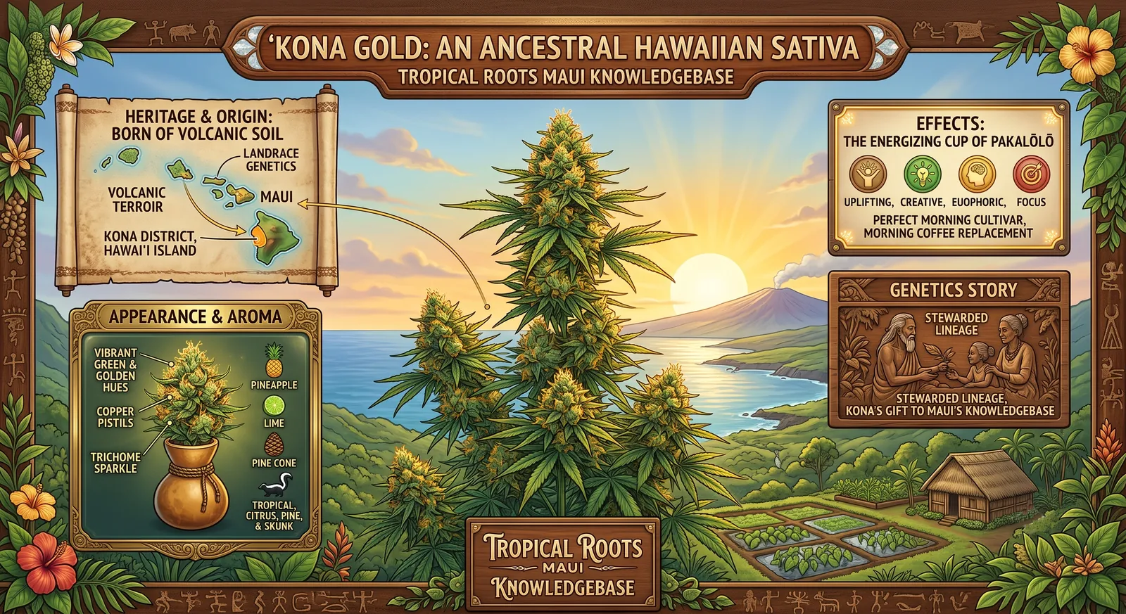 Kona Gold, the golden Big Island heritage sativa