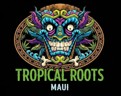 Tropical Roots Maui Logo Sticker