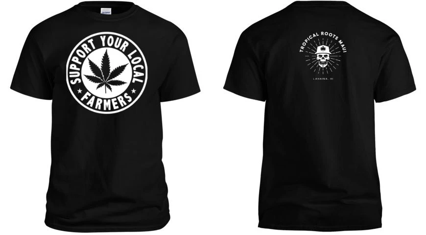 Support Your Local Farmers Tee: Front & Back