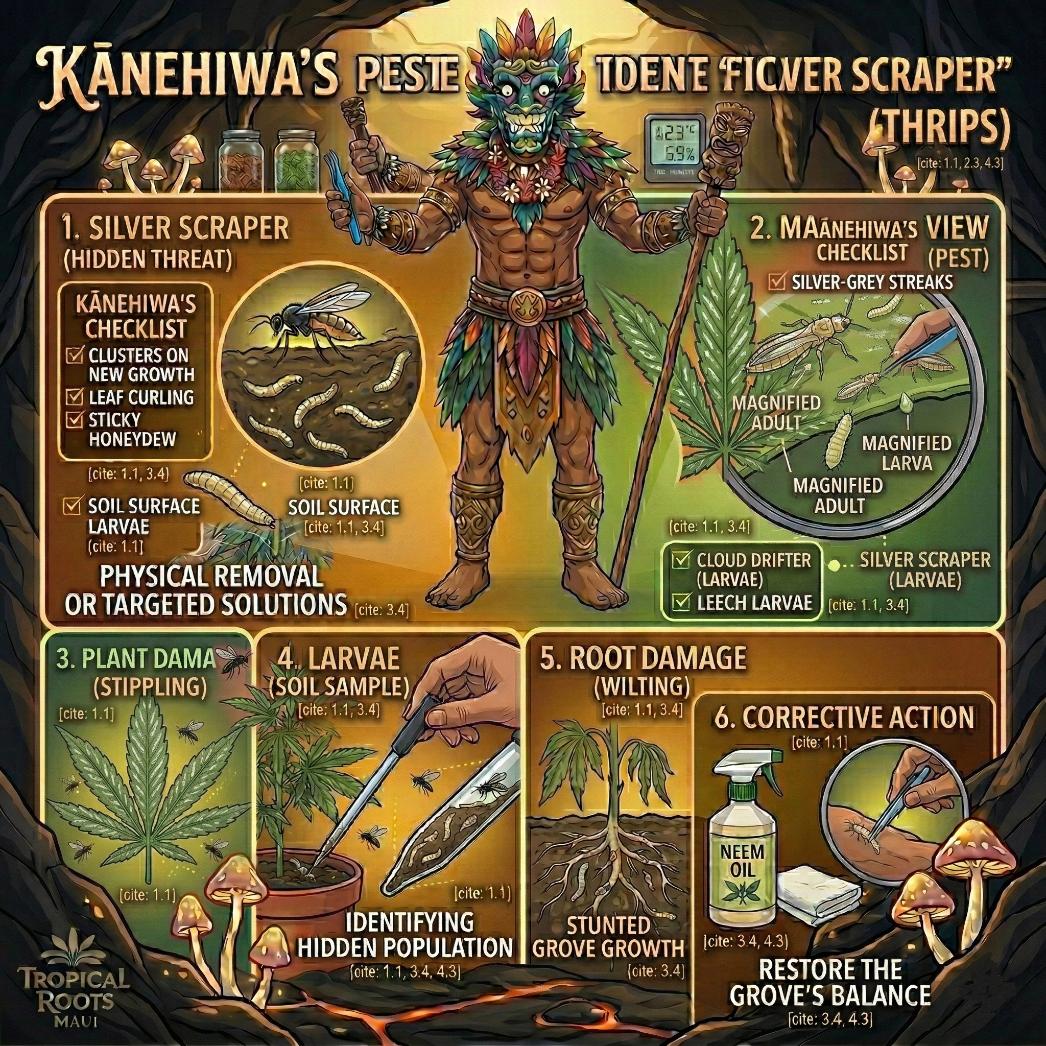 Kānehiwa's Guide to the Silver Scraper — Thrips identification