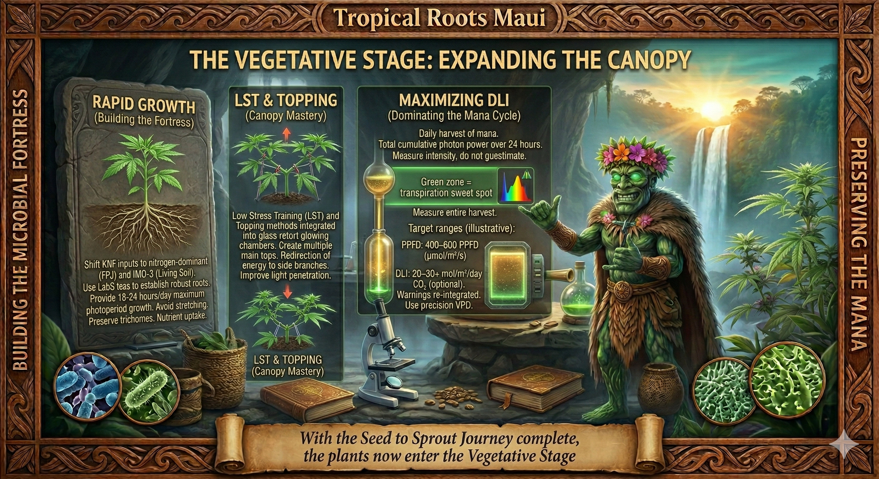 THE VEGETATIVE STAGE: EXPANDING THE CANOPY.